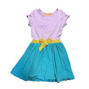Hanna‎ Andersson Dress 110 (5) Lavender Turquoise Tulle